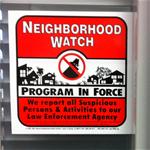 Neighborhood Watch Window Sticker